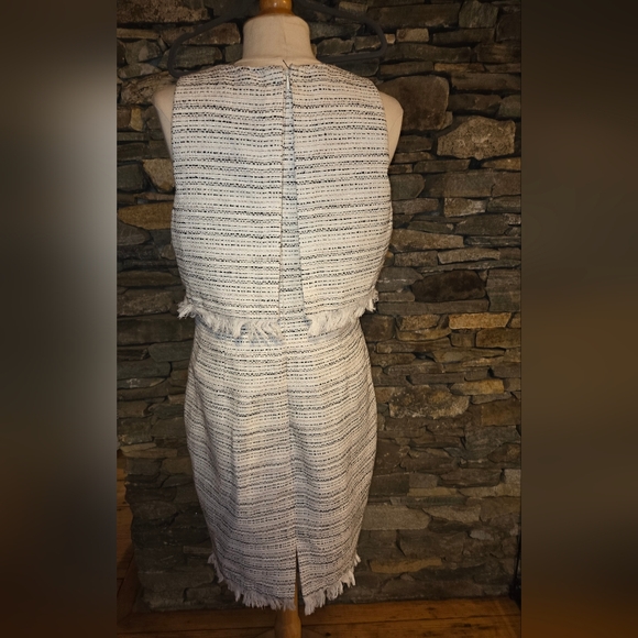 Karl Lagerfeld Cream and Black Midi Dress - Picture 10 of 11